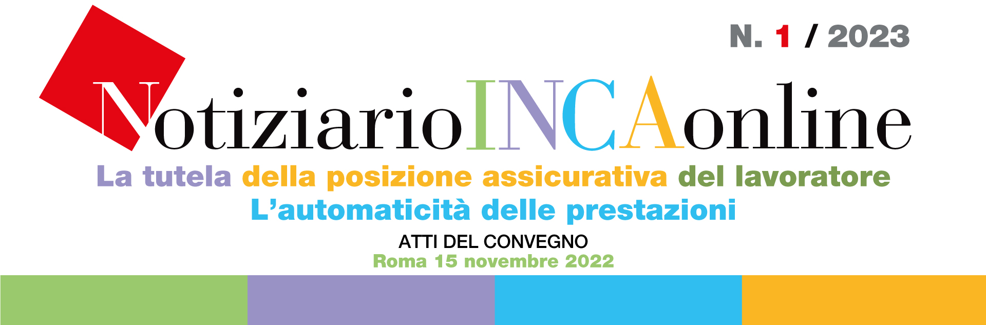 Previdenza: il primo numero 2023 del Notiziario IncaOnline 