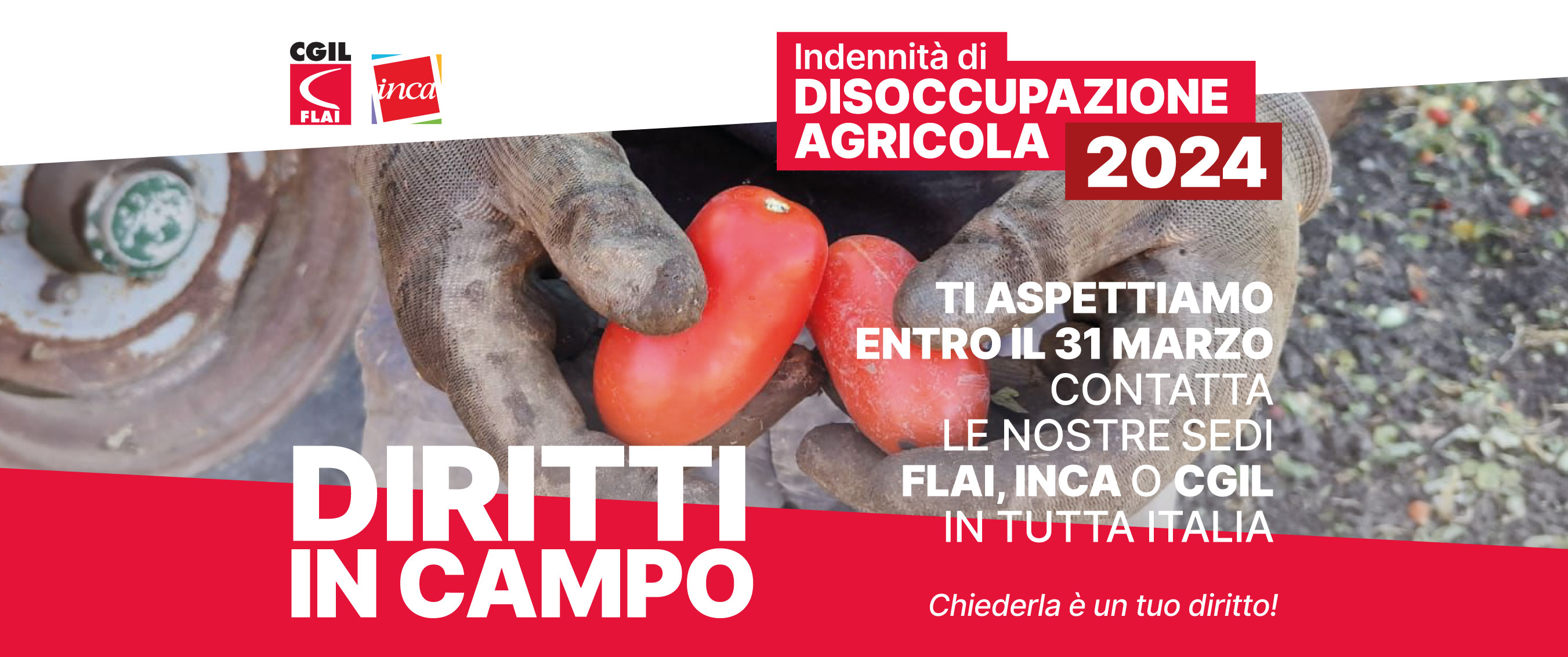 Al via la campagna di informazione Inca e Flai Cgil 